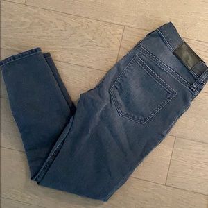 Madewell skinny gray high rise jeans size 27 p